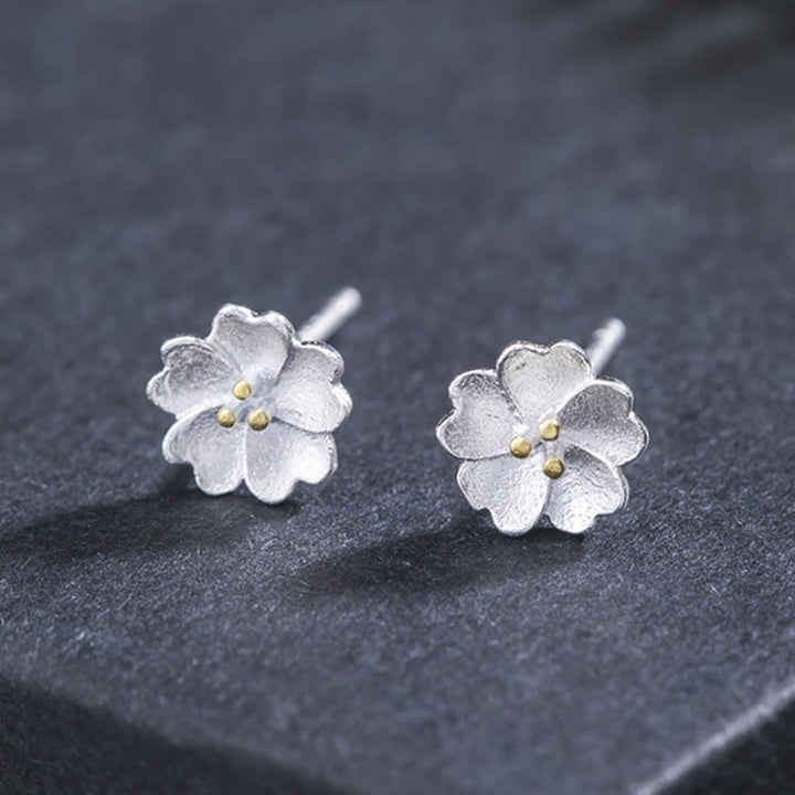 Ohrringe Silber Kirschblüte