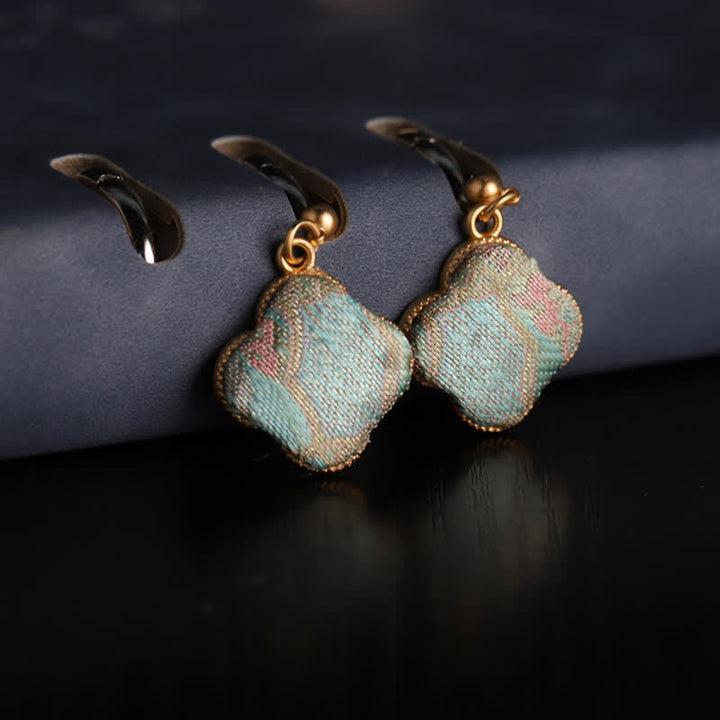 Ohrringe Song-Brokat Blumen