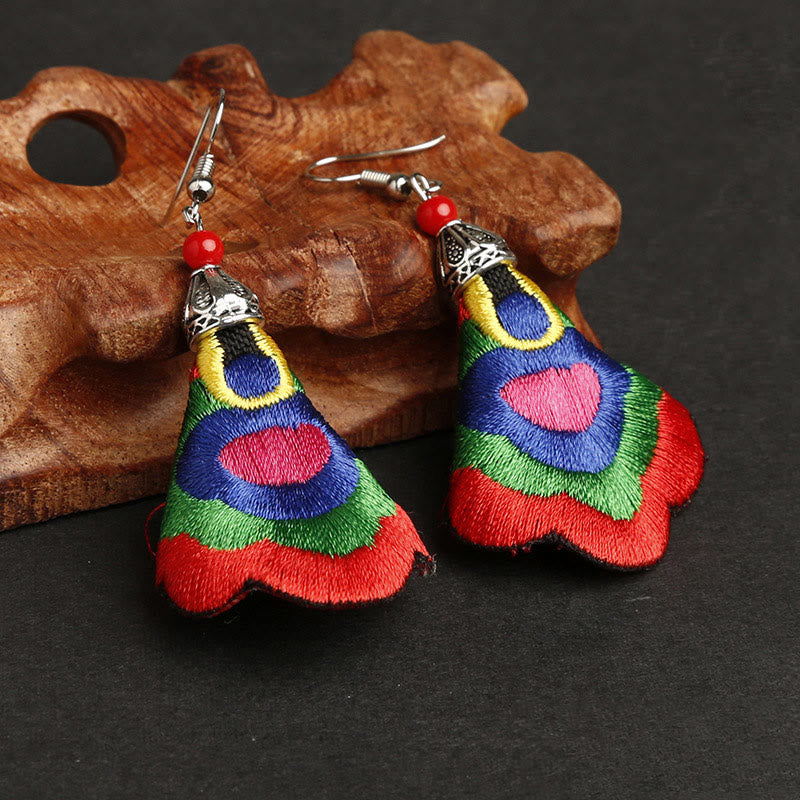 Ohrringe Stickerei Bunt – Harmonie