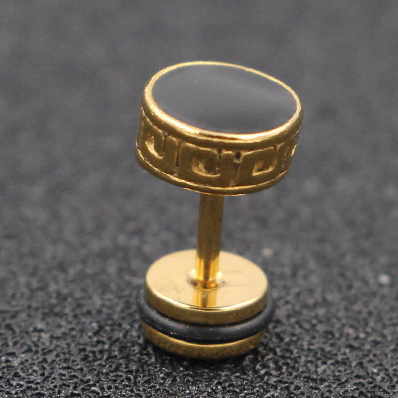 Ohrringe Titanstahl Stecker Gold