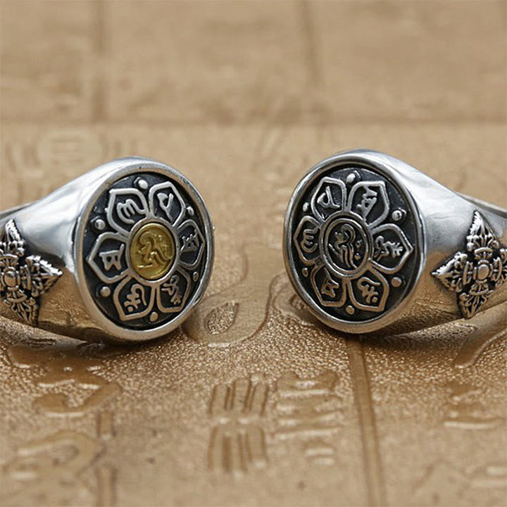 Ring Kupfer Om Mani Padme Hum Klarheit Spiritualität Schutz Meditation