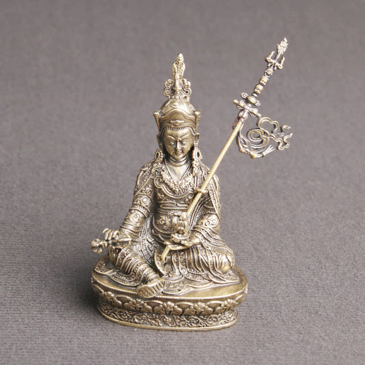 Padmasambhava Buddha Kupfer Tempel Figur Deko