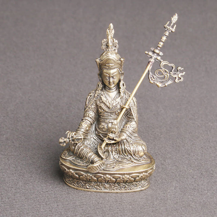 Padmasambhava Buddha Kupfer Tempel Figur Feng Shui