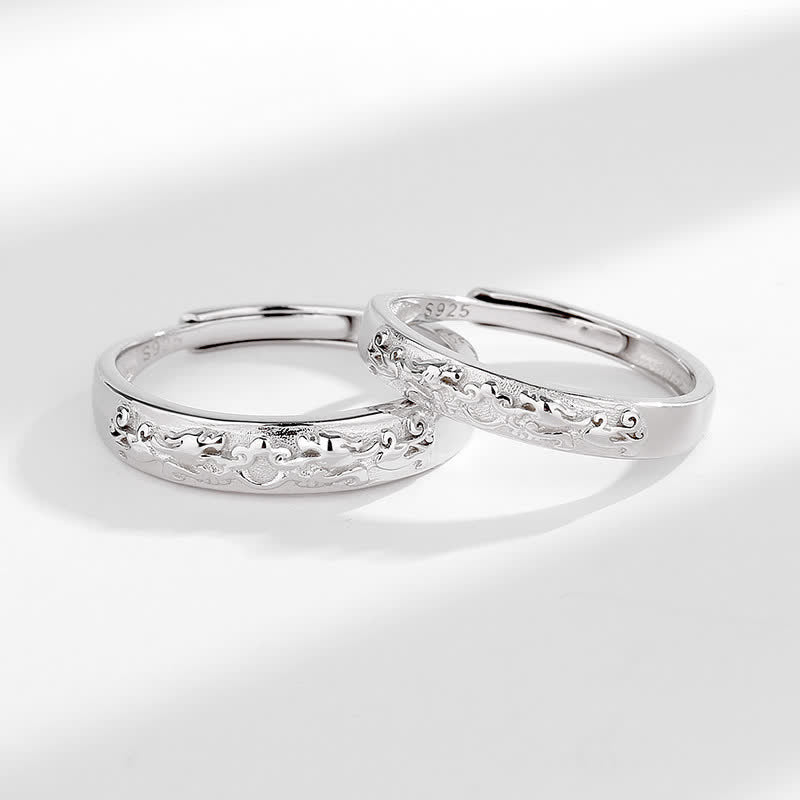 Ring 925 Silber Pixiu Balance mit Fengshui Schutz und Glück