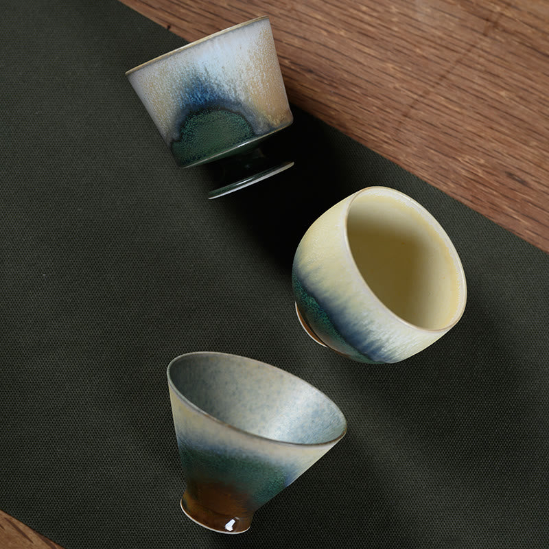 Porzellan Teetasse Ofenwandlung Vintage Kung Fu Keramik