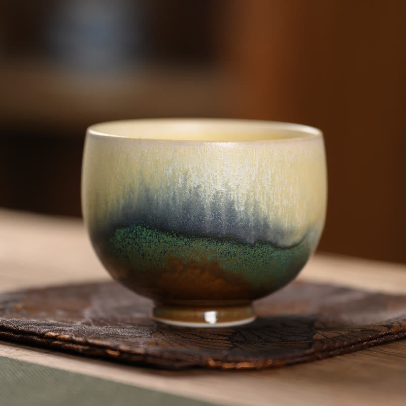 Porzellan Teetasse Ofenwandlung Vintage Kung Fu