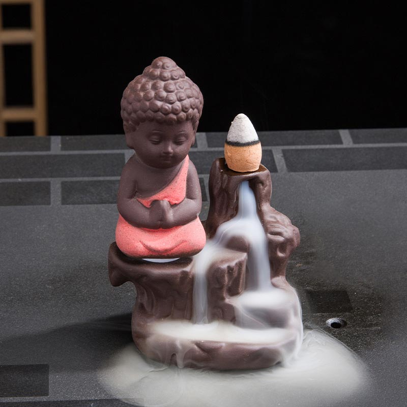 Räucherbrunnen Keramik Segen Lotus Glücksbringer