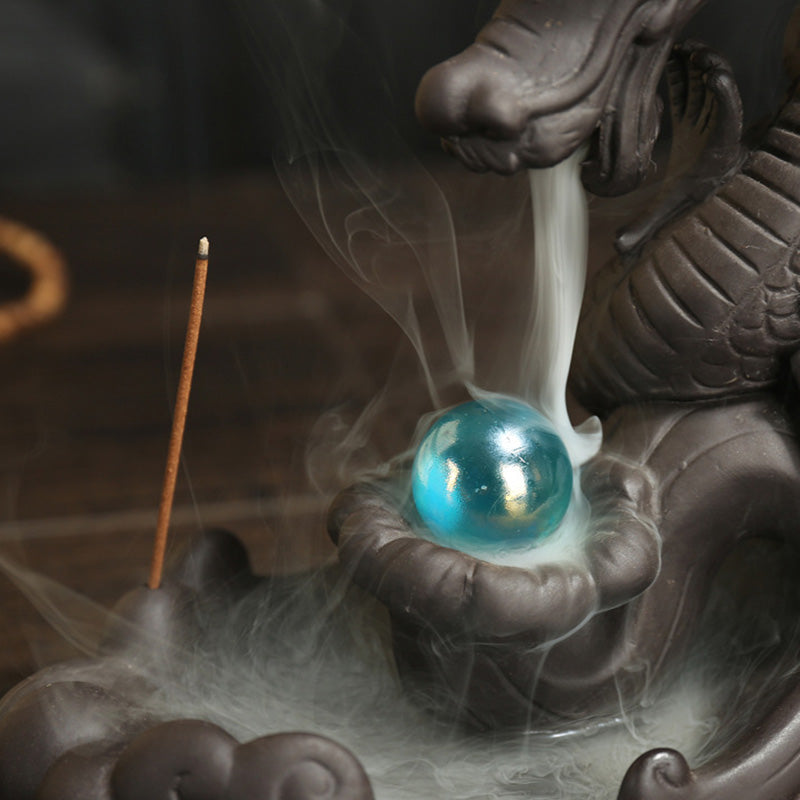 Räuchergefäß Drache Statue