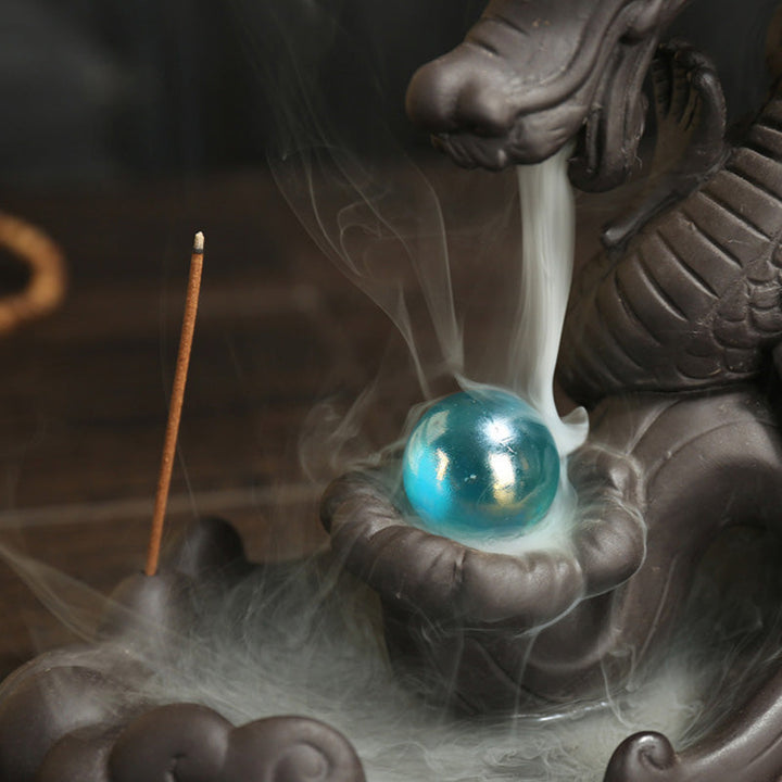 Räuchergefäß Drache Statue