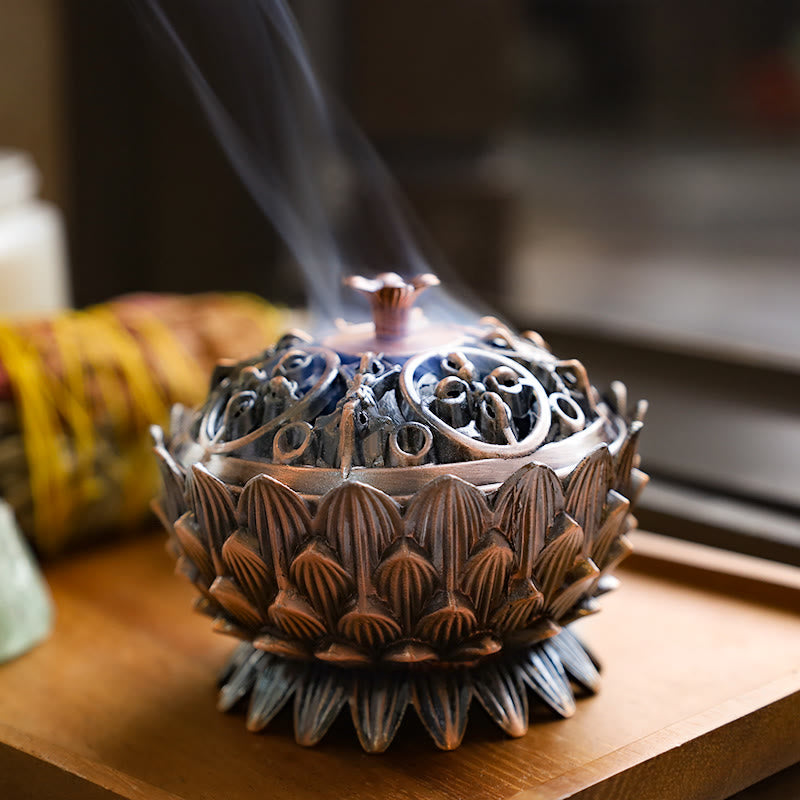 Räuchergefäß Lotus Tibetisch Feng Shui