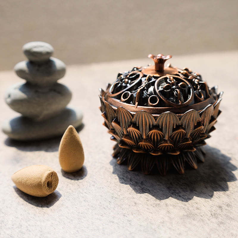 Räuchergefäß Lotus Tibetisch