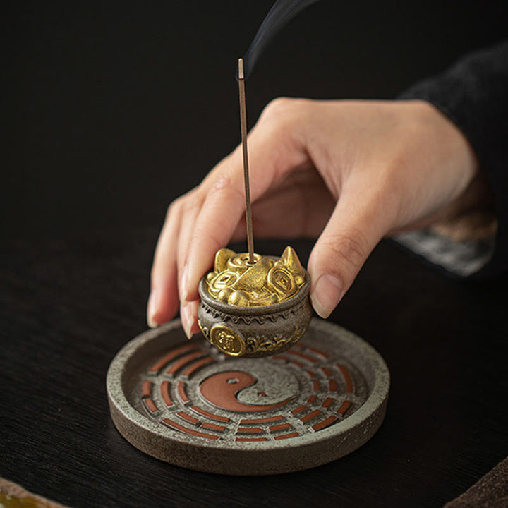 Räuchergefäß Mit Sieb Bagua Schatzschale Feng Shui