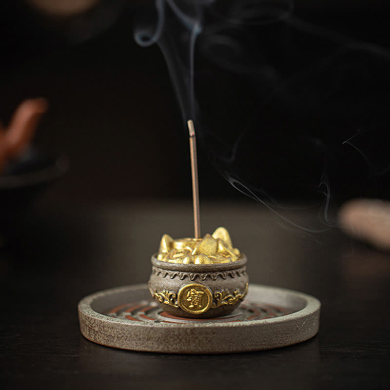 Räuchergefäß Mit Sieb Bagua Schatzschale Statue