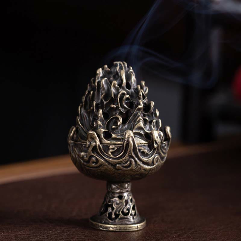Räuchergefäß Mit Sieb Berg Kupfer Tibetisch Glücksbringer