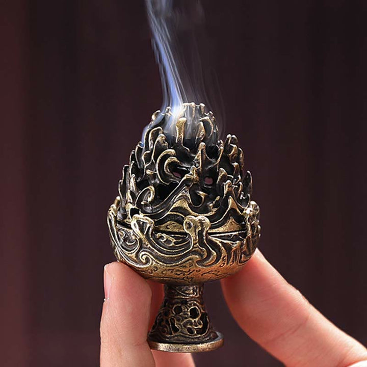Räuchergefäß Mit Sieb Berg Kupfer Tibetisch