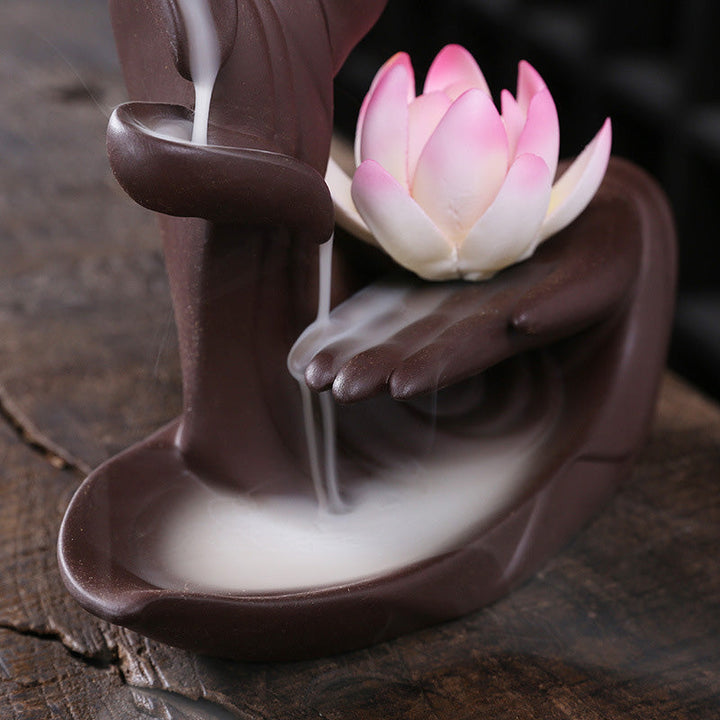 Räuchergefäß Mit Sieb Lotus Tibetisch Feng Shui