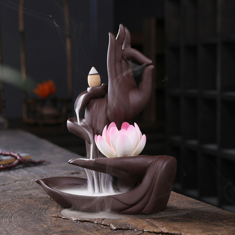 Räuchergefäß Mit Sieb Lotus Tibetisch