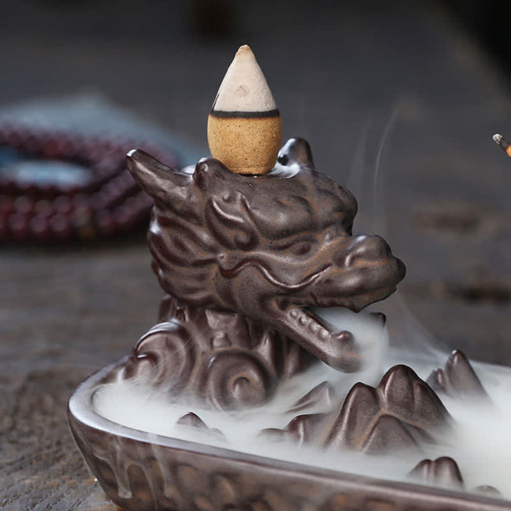 Räuchergefäße Drache Berg Keramik Geschenk