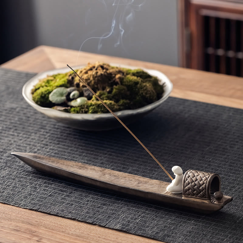 Räuchergefäße Fischer Keramik Braun Feng Shui