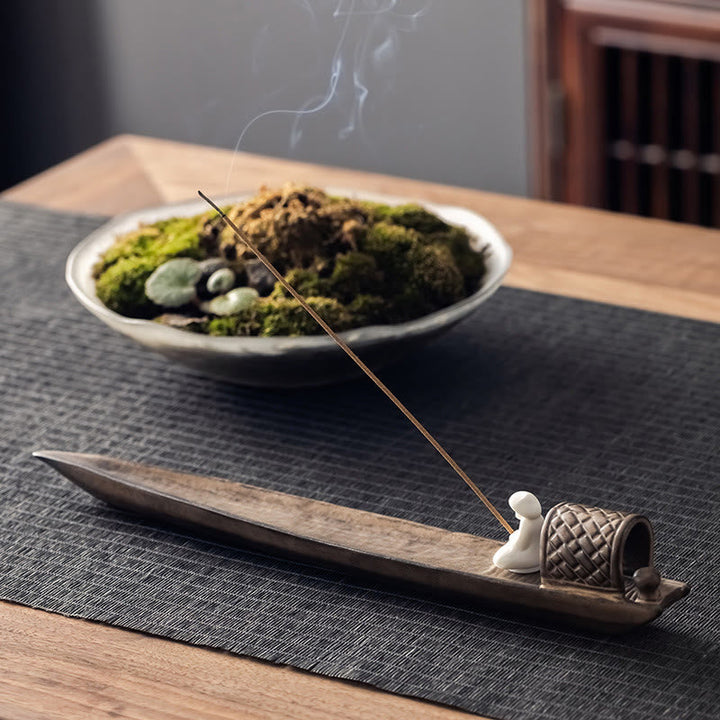 Räuchergefäße Fischer Keramik Braun Feng Shui