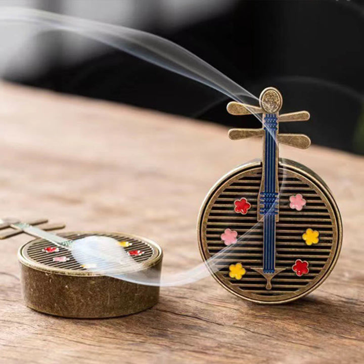 Räuchergefäße Kürbis Kupfer Mini Statue