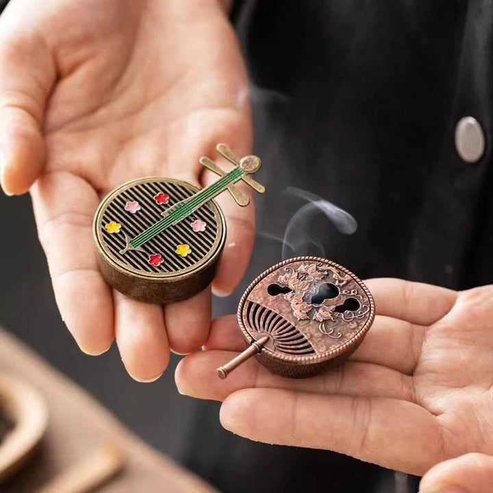 Räuchergefäße Kürbis Kupfer Mini