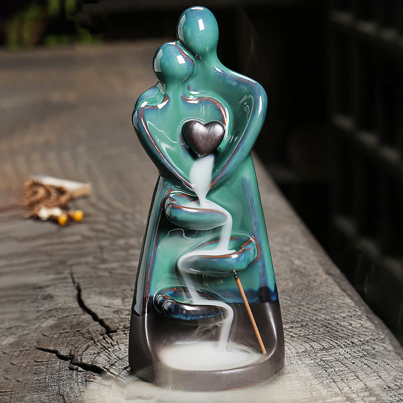 Räuchergefäße Liebespaar Umarmung Keramik Geschenk