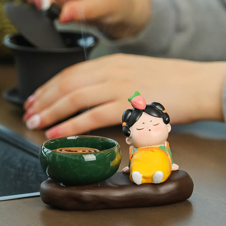 Räucherkegel Tang Dynastie Dame Keramik Geschenk