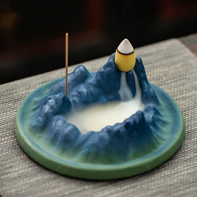 Räucherkegel Wasserfall Berg Fluss Feng Shui