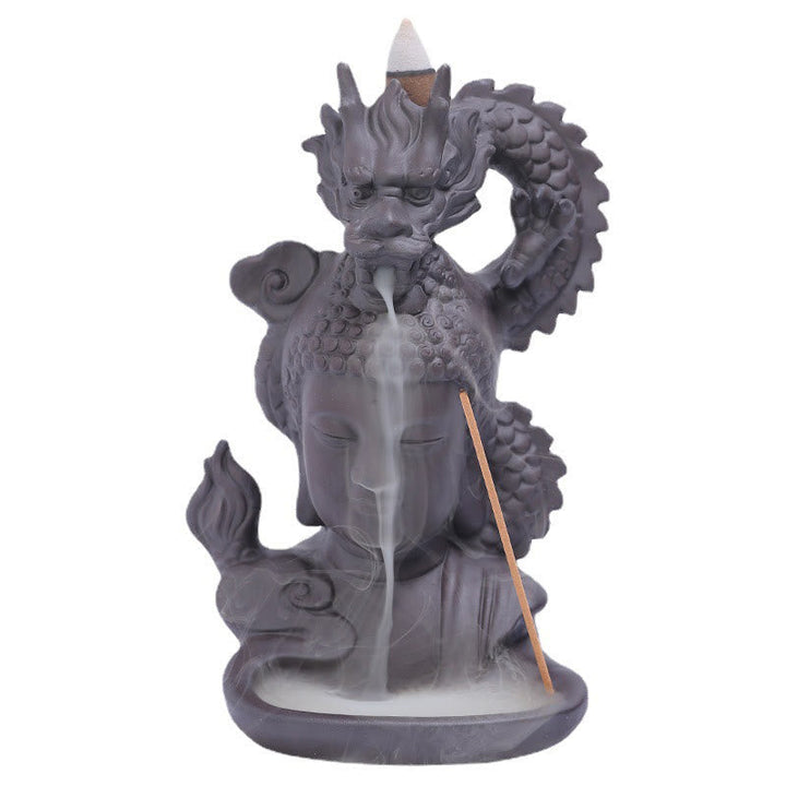 Räucherkegel Weihrauch Drache Buddha Ton Wohnzimmer