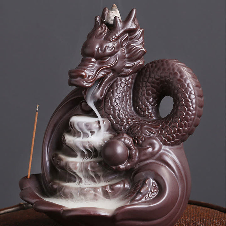 Räucherschale Drache Keramik Erfolg Feng Shui