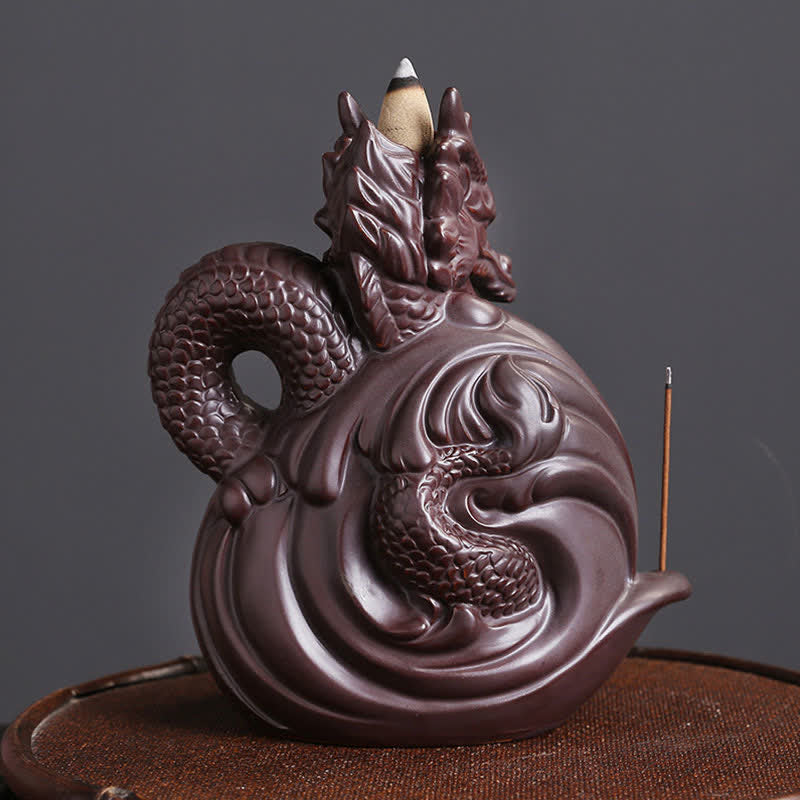 Räucherschale Drache Keramik Erfolg Statue
