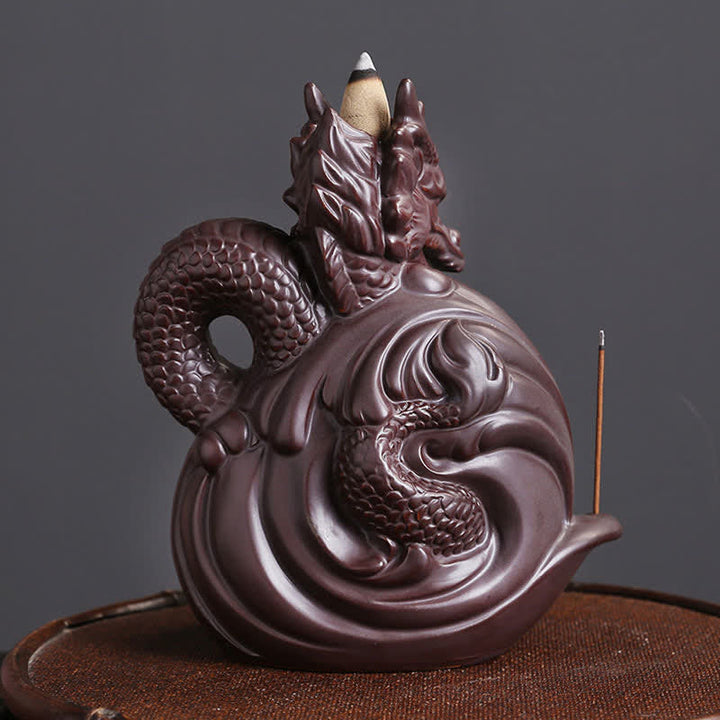 Räucherschale Drache Keramik Erfolg Statue