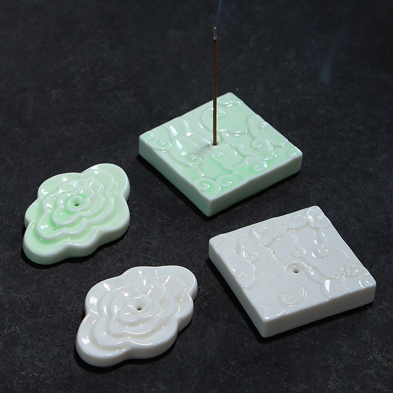 Räucherschale Mit Sieb Keramik Glückswolken Feng Shui