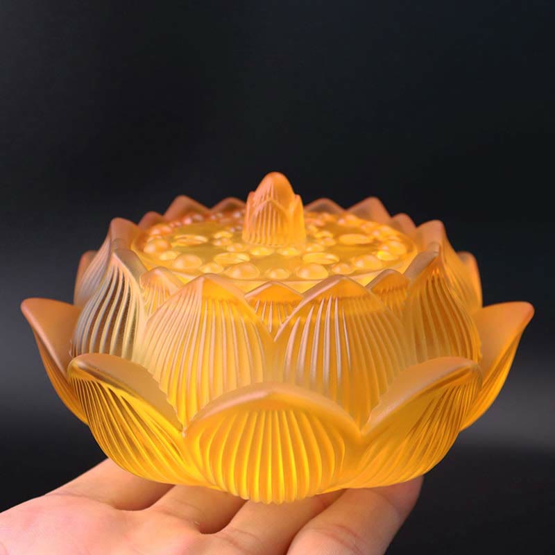 Räucherschale Mit Sieb Lotus Liuli Kristall Geschenk