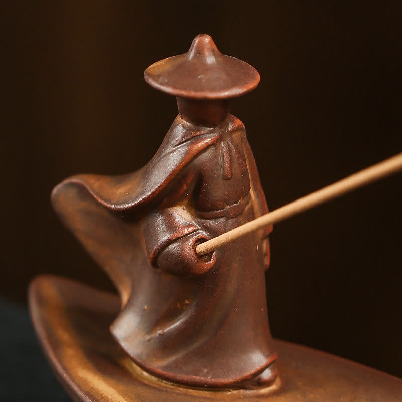 Räucherschale Set Lotus Buddhahand Keramik Geschenk