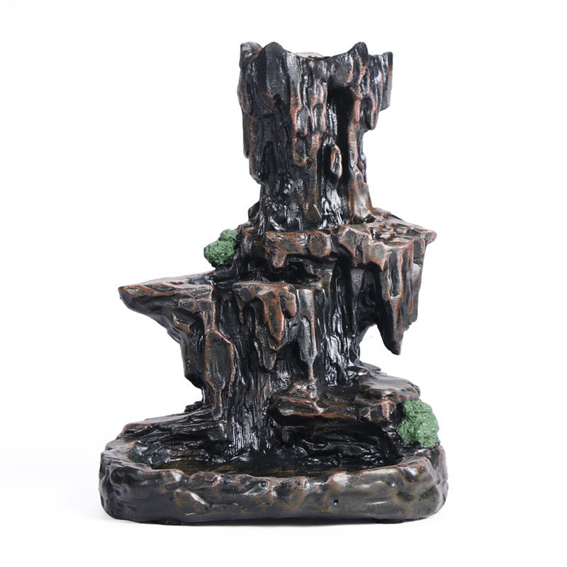 Räucherschale Wasserfall Berg Turm Feng Shui