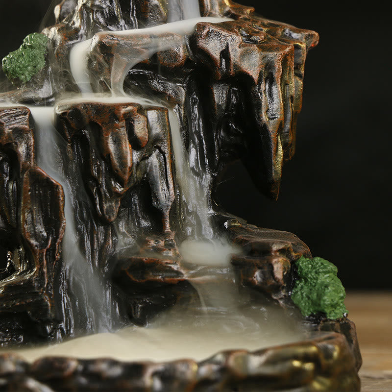Räucherschale Wasserfall Berg Turm Geschenk