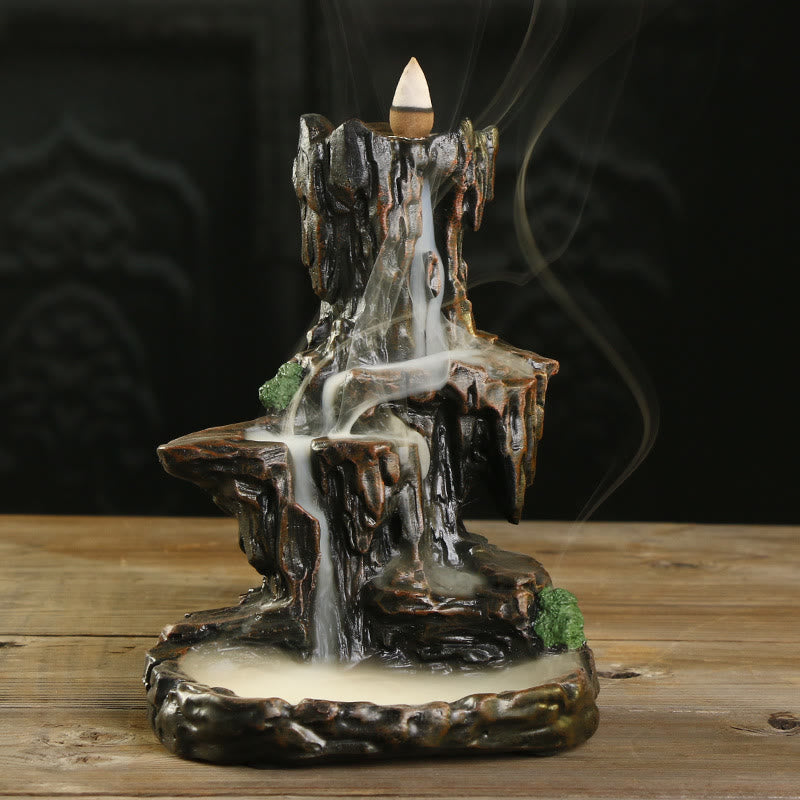 Räucherschale Wasserfall Berg Turm