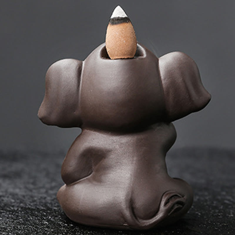 Räucherschalen Elefant Lila Ton Wohnzimmer