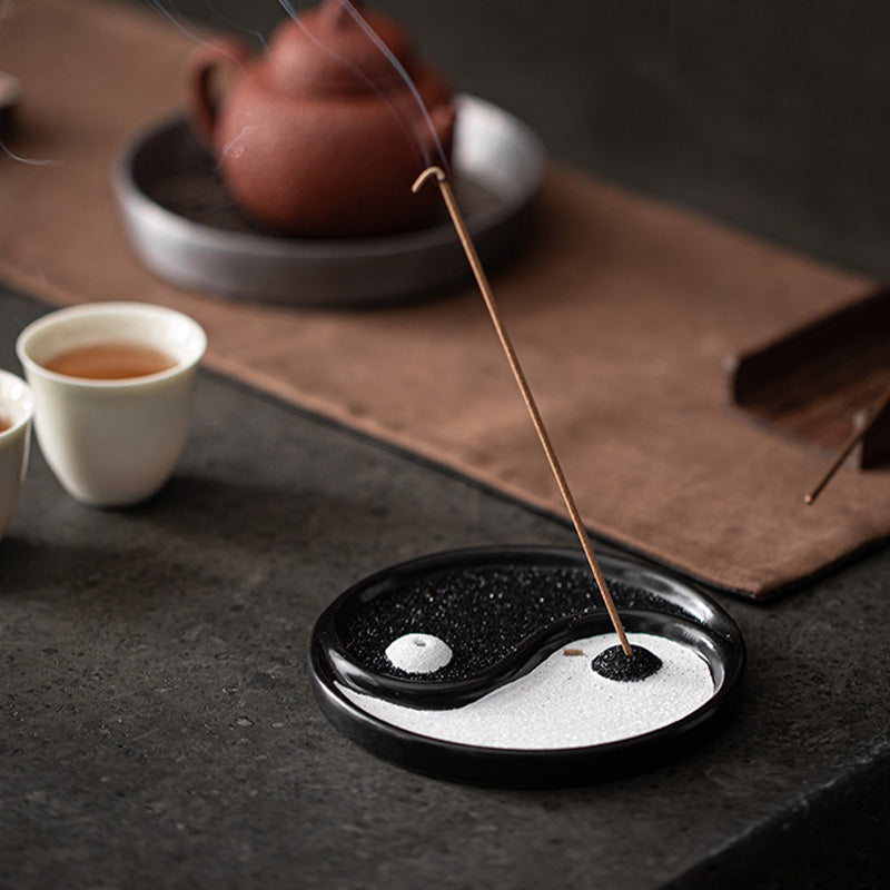 Räucherstäbchen Halterung Yin Yang Zen Feng Shui