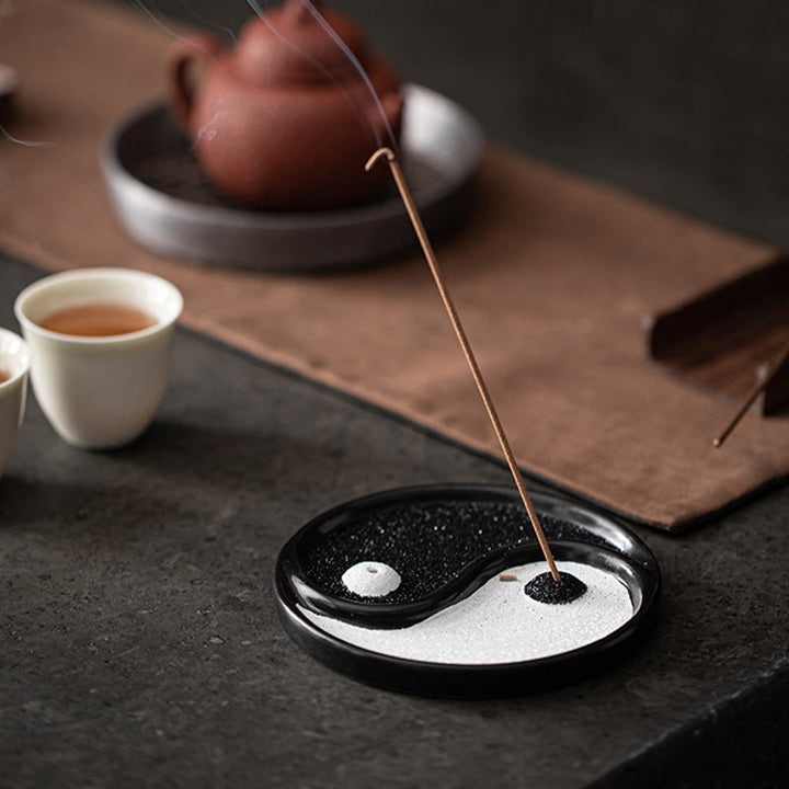 Räucherstäbchen Halterung Yin Yang Zen Feng Shui