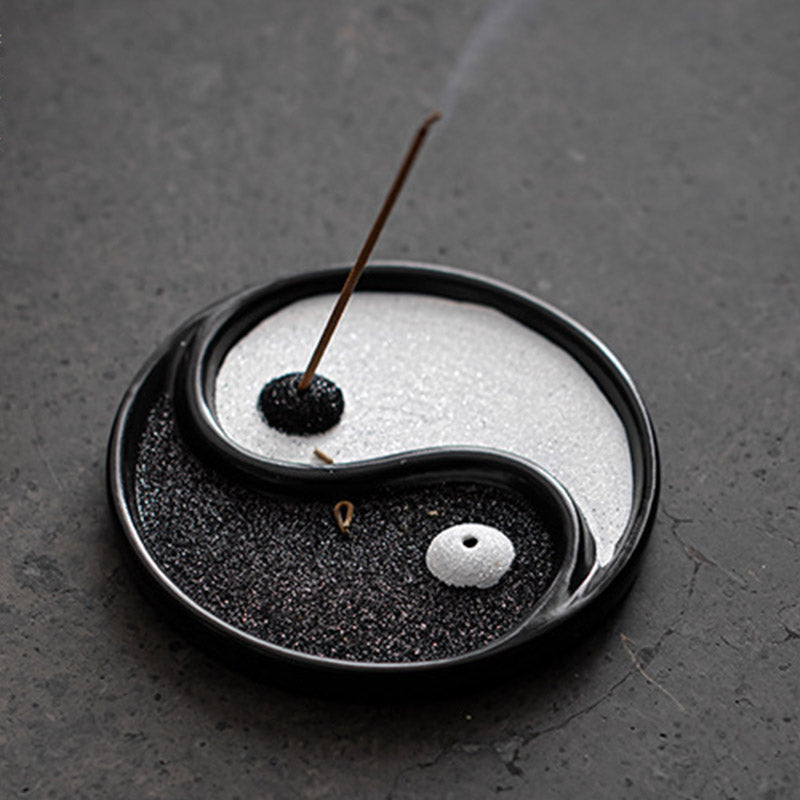 Räucherstäbchen Halterung Yin Yang Zen Glücksbringer