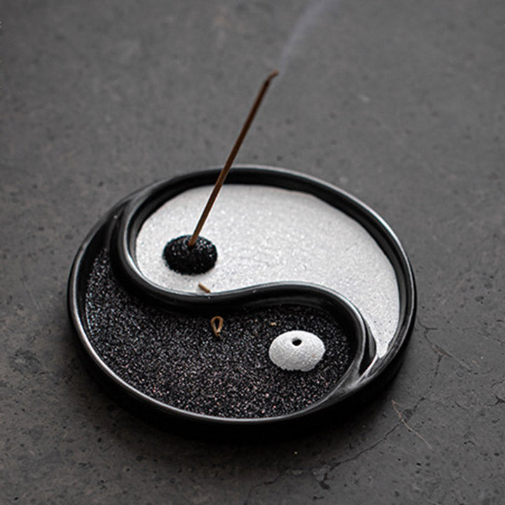 Räucherstäbchen Halterung Yin Yang Zen Glücksbringer