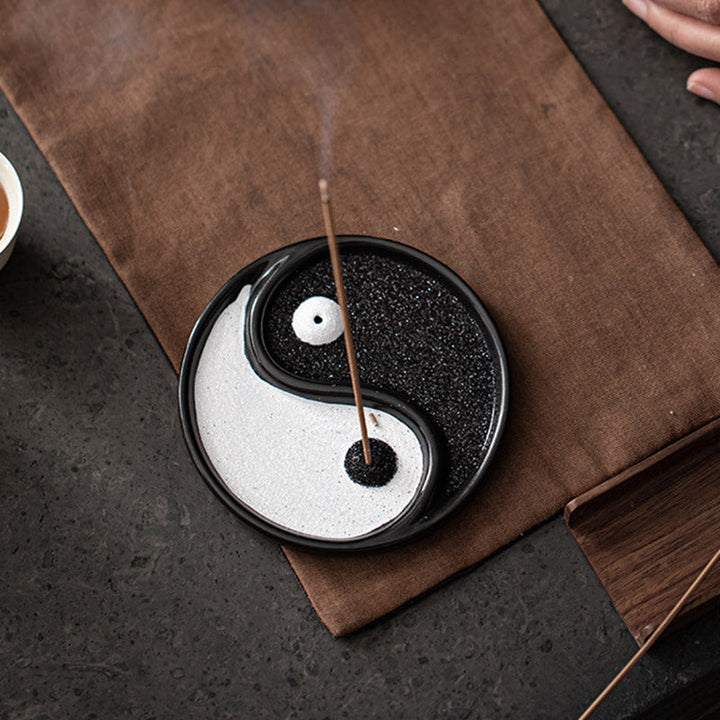 Räucherstäbchen Halterung Yin Yang Zen Wohnzimmer