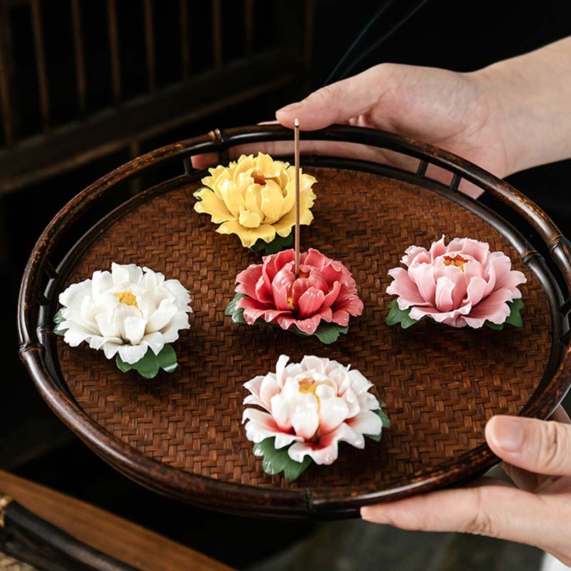 Räucherstäbchen Mit Halter Lotus Tibetisch Feng Shui