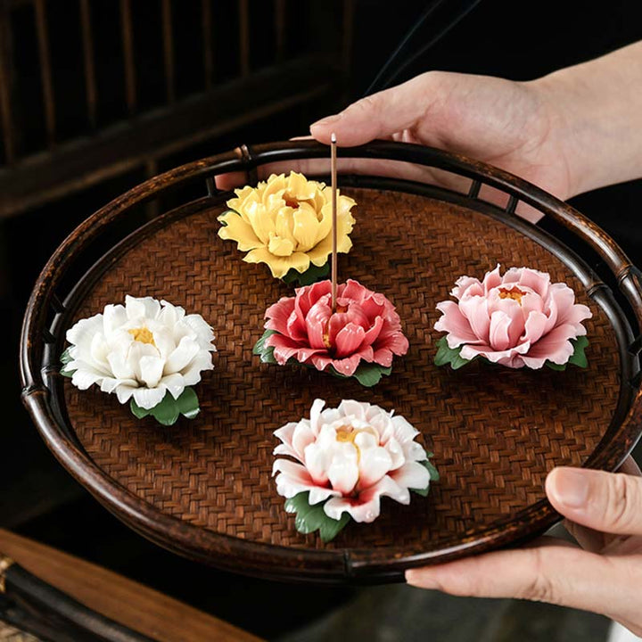 Räucherstäbchen Mit Halter Lotus Tibetisch Feng Shui
