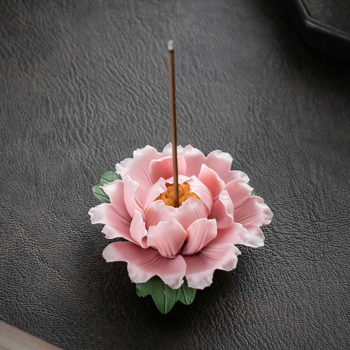Räucherstäbchen Mit Halter Lotus Tibetisch