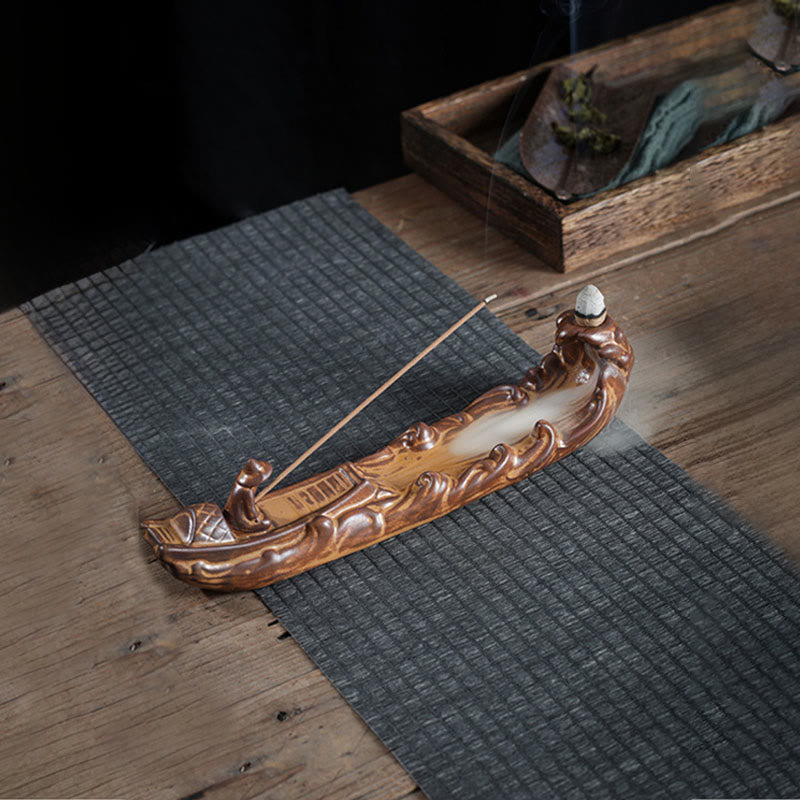 Räucherstäbchen Mit Halterung Boot Zikade