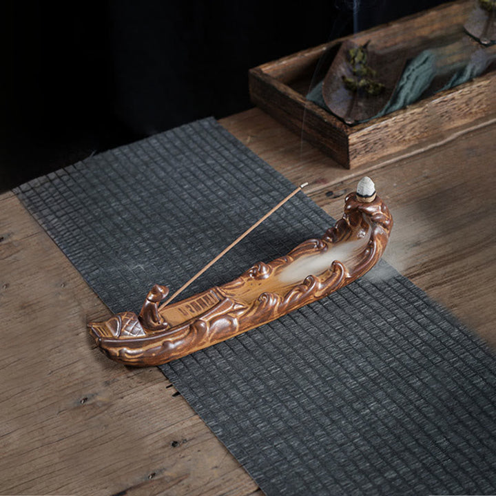 Räucherstäbchen Mit Halterung Boot Zikade